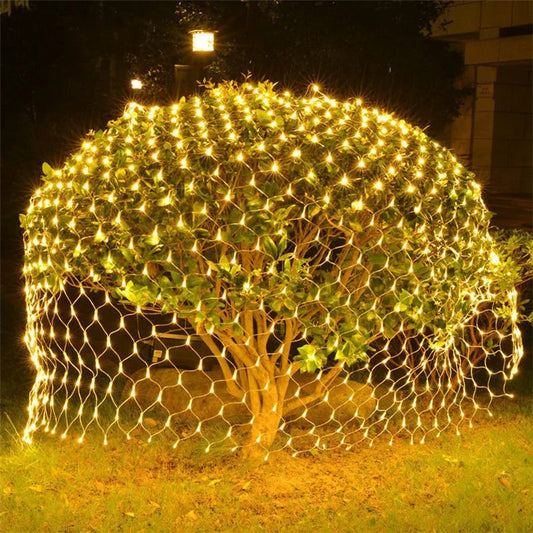 Multicolor Waterproof Net LED Curtain Lights – Outdoor Decorative Lights for Christmas, Patio, Garden, Weddings & Holidays