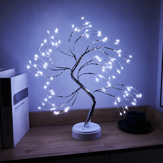 LED Bonsai Tree Light – Warm White, Adjustable Branches, Tabletop Fairy Tree Lamp | Zichenglight