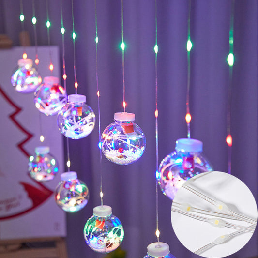 Christmas LED Star Curtain Lights – Indoor Window Decoration, Fairy Ambience String Lights for Room, Home & Events
