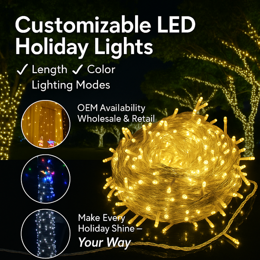 Customizable LED Holiday Lights