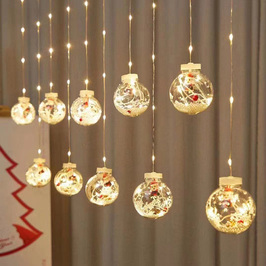 Christmas LED Star Curtain Lights – Indoor Window Decoration, Fairy Ambience String Lights for Room, Home & Events