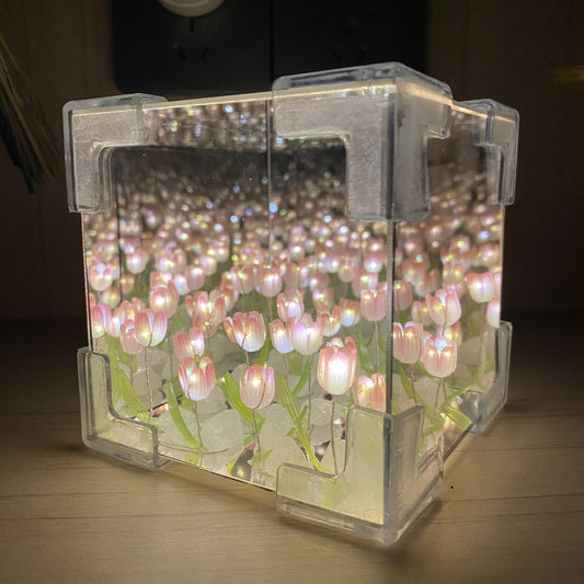 Cloud LED Flower Night Light – Tulip Bouquet, Soft Purple Glow | Zichenglight